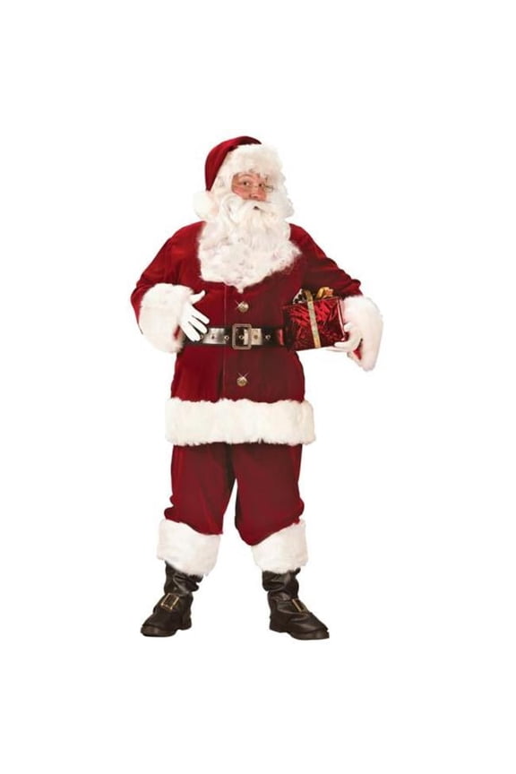 Men's Santa Suit Deluxe Costume - One Size