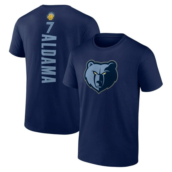 Men's Santi Aldama Navy Memphis Grizzlies Playmaker Name & Number T-Shirt
