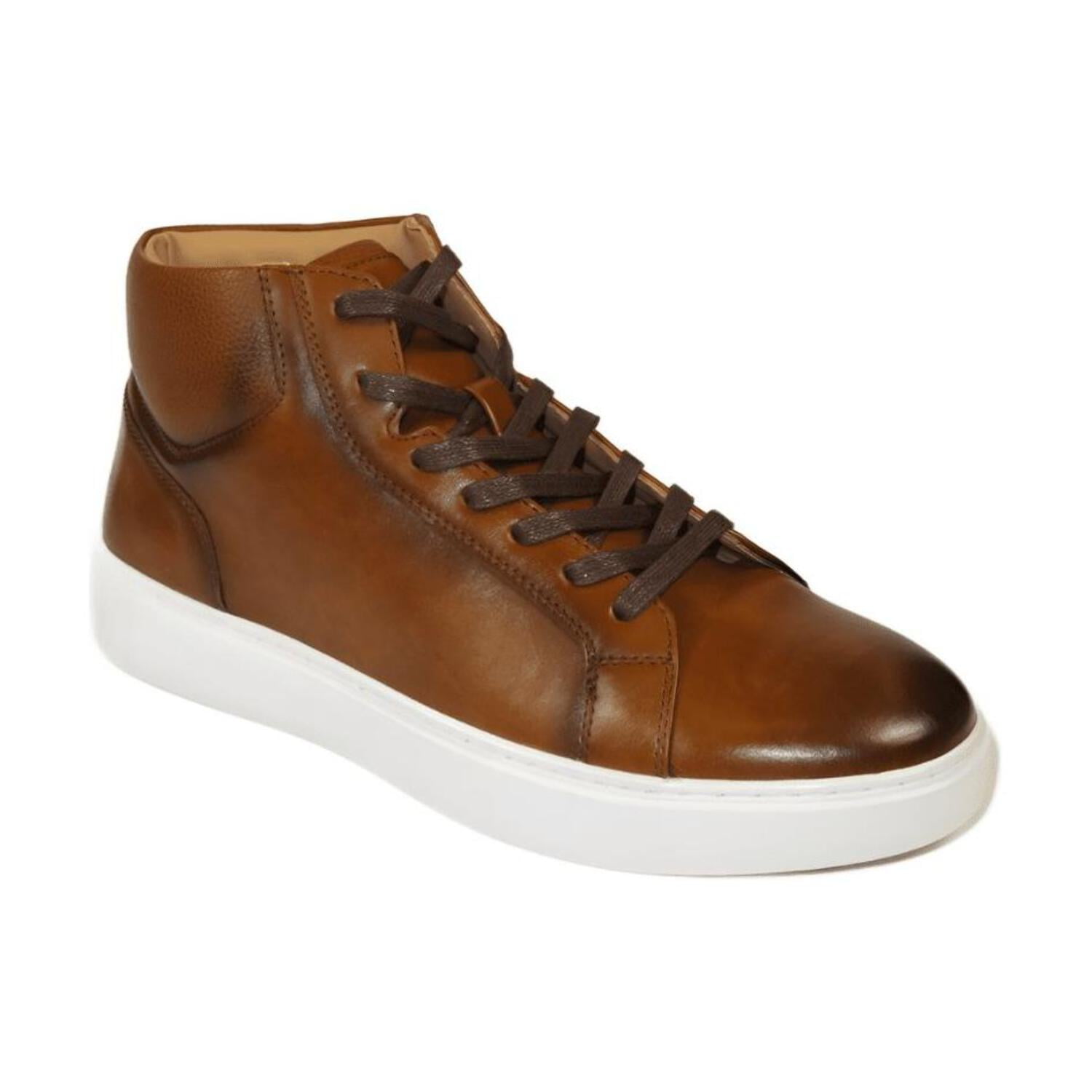 Men\'s Santino Luciano Brown Leather Lace-Up Ankle Boots. Size 9.5 Santino Luciano Giulio Flex Chukka Dress | Mercari main image 4