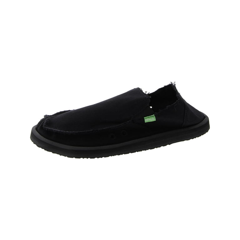 Sanuk Mens Vegabond Canvas Flat Loafers Walmart