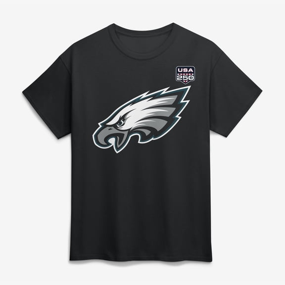 Men's Saquon Barkley Black Philadelphia Eagles USA 250 Name & Number T-Shirt