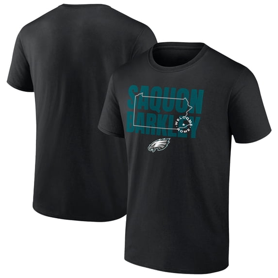 Men's Saquon Barkley Black Philadelphia Eagles Welcome Home T-Shirt