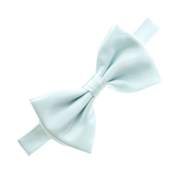 Men's Satin Adjustable Pre-Tied Bow Tie - Light Blue