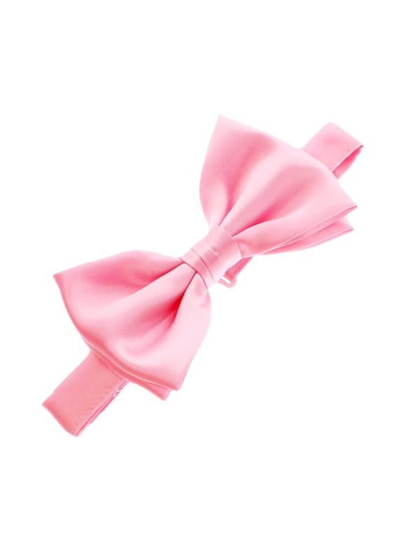 Men's Satin Adjustable Pre-Tied Bow Tie - Pink