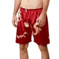 thumbnail image 1 of Men's Satin Boxers Underwear Shorts Silk Dragon Luxury Loungewear Pajama Pants, 1 of 3
