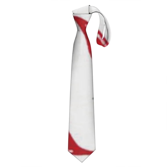 Men's Satin Necktie with Chili Pepper Print Wrinkle-Resistant Formal Tie for Wedding, Prom & Business Red Spicy Vegetable Design Elegant Groom & Groomsmen Gift (58.3")