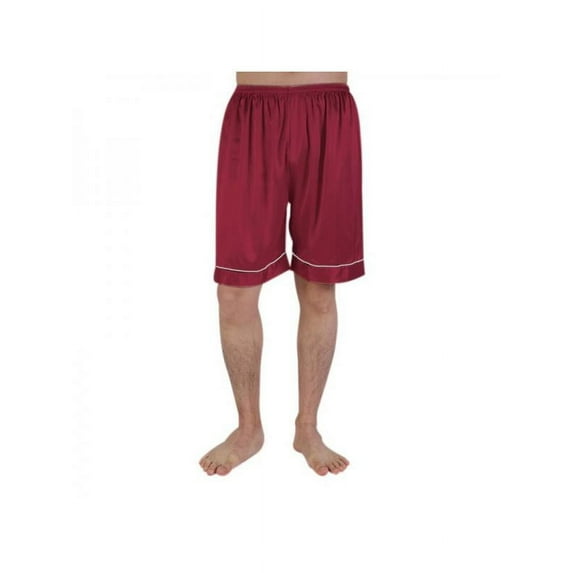 Men's Satin Pajama Set Silk Robe Boxer Underwear Long Sleeves Pockets Loungewear Kit