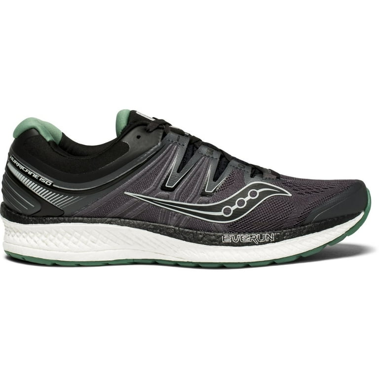 Saucony Men s Hurricane ISO 4 Running Shoe Black Grey Green 10.5 D US Walmart