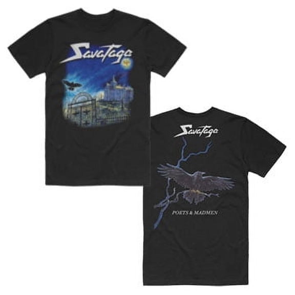 Men's Savatage Poets and Madmen T-shirt Large Black
