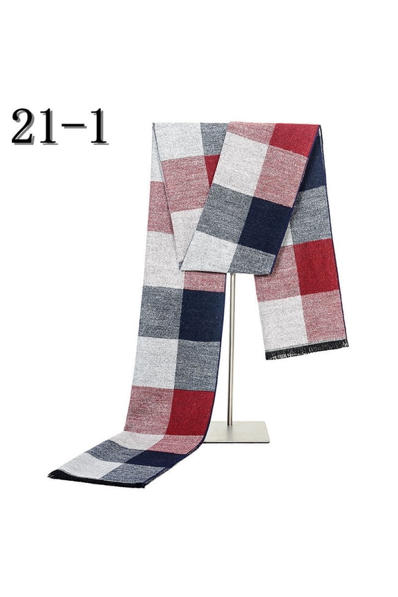 Men's Scarf High-end Young People Autumn and Winter Warm Imitation Wool Men