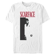 Mens Scarface Classic Poster Graphic Tee White Large