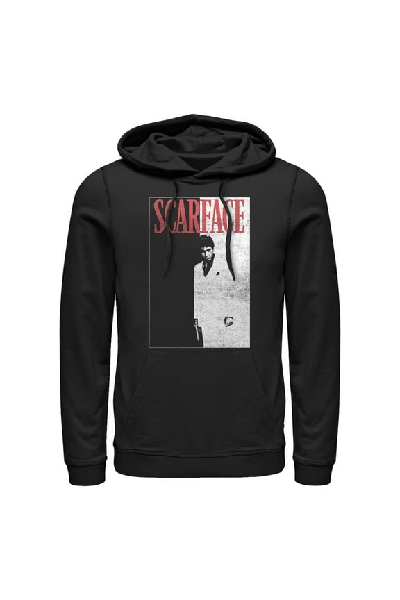 Men's Scarface Distressed Poster Pull Over Hoodie