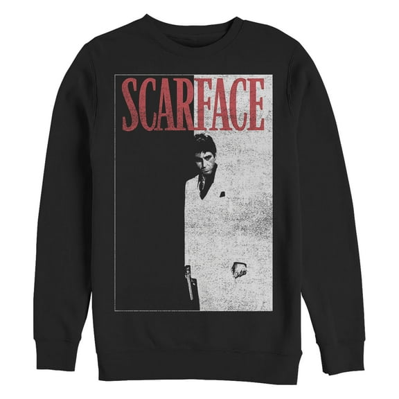 Men's Scarface Distressed Poster Sweatshirt