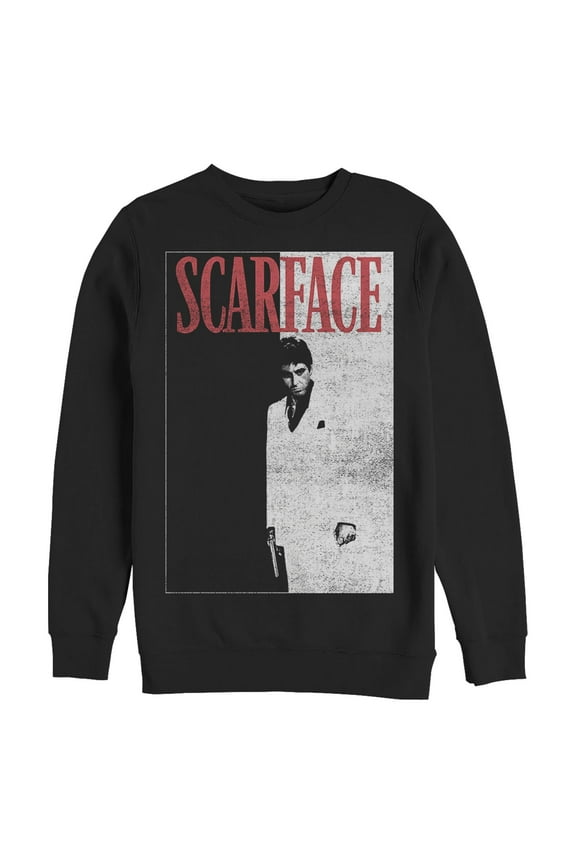 Men's Scarface Distressed Poster Sweatshirt
