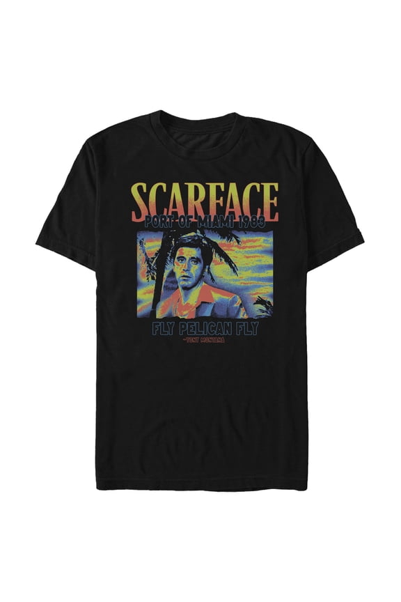 Men's Scarface Fly Pelican Fly Quote  Graphic T-Shirt