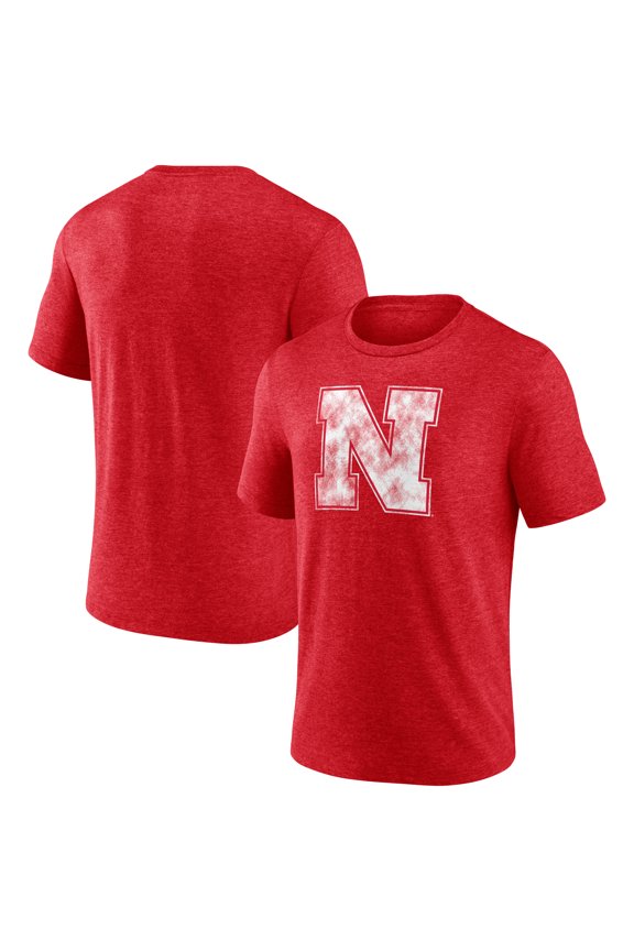 Men's Scarlet Nebraska Huskers Classic Primary Tri-Blend T-Shirt