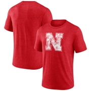 Mens Scarlet Nebraska Huskers Classic Primary Tri-Blend T-Shirt