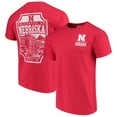 thumbnail image 1 of Men's Scarlet Nebraska Huskers Comfort Colors Campus Icon T-Shirt, 1 of 5