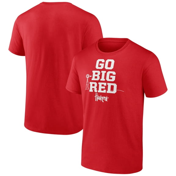 Men's Scarlet Nebraska Huskers Home Field Win T-Shirt