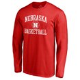 thumbnail image 1 of Men's Scarlet Nebraska Huskers In Bounds Long Sleeve T-Shirt, 1 of 3