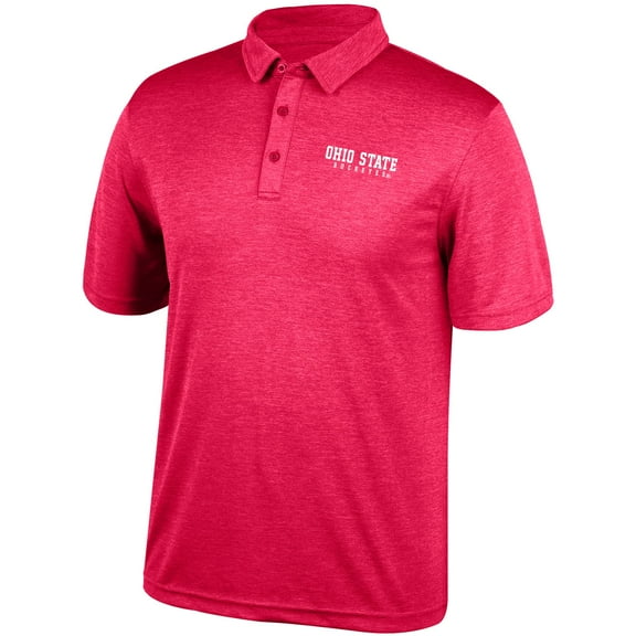 Men's Scarlet Ohio State Buckeyes Axis Mesh Polo