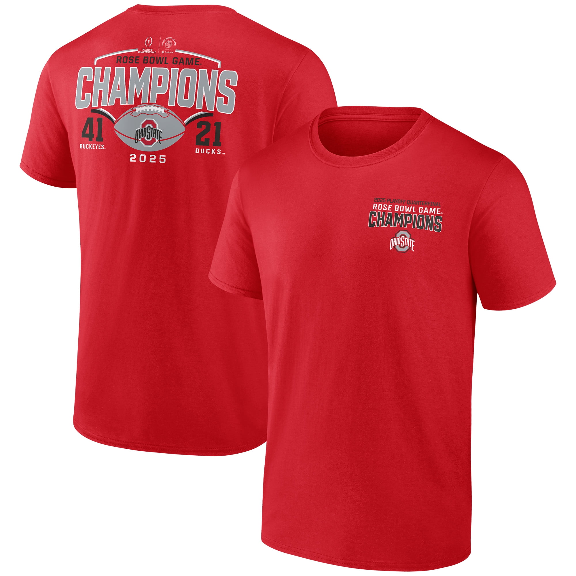 Ohio State Buckeyes Rose Bowl 2024-2025 Long Sleeve T-Shirt – CFP Quarterfinal Fan Apparel