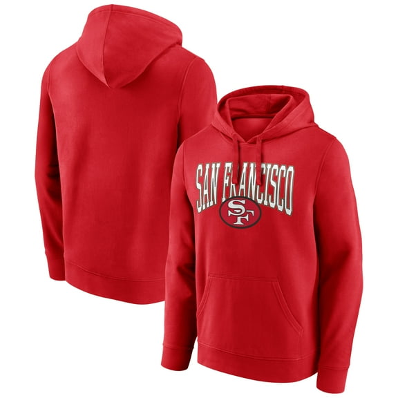 Men's Scarlet San Francisco 49ers Gridiron Classics Campus Standard Pullover Hoodie