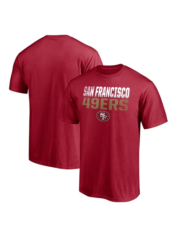 Men's Scarlet San Francisco 49ers Stripes T-Shirt