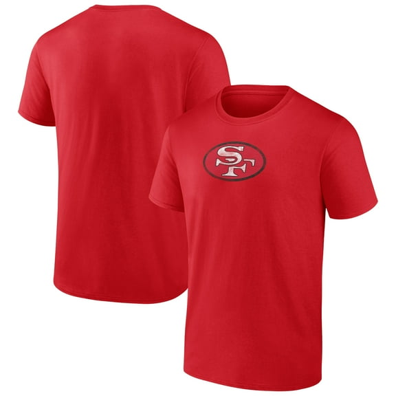 Men's  Scarlet San Francisco 49ers Throwback T-Shirt