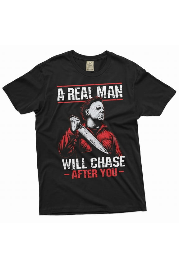 Men's Scary Halloween Shirt Horror Movie Tee Serial Killer T-Shirt Funny Halloween Costume (XX-Large Black)