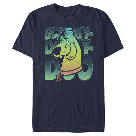 Men's Scooby Doo Big Smile  Graphic Tee Navy Blue X Large