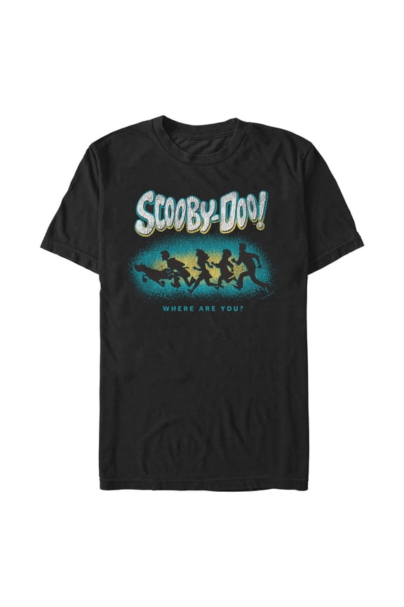 Men's Scooby Doo Colorful Gang Shadow Graphic T-Shirt