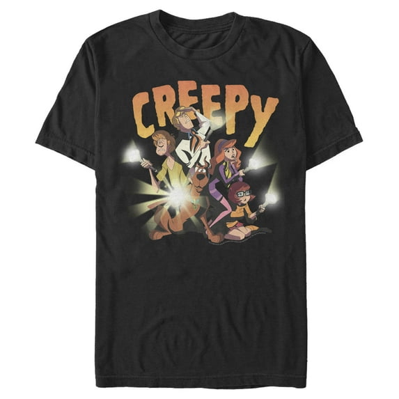 Men's Scooby Doo Creepy Gang Graphic Tee Black X Large