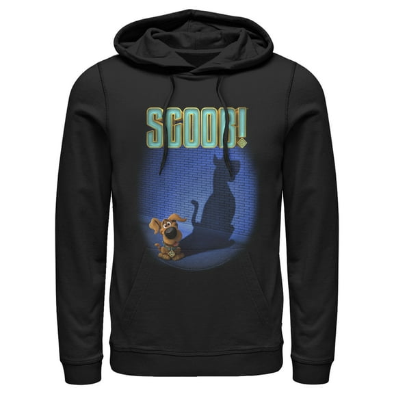 Men's Scooby Doo Dog Shadow  Pull Over Hoodie Black X Large