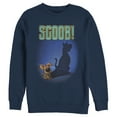 thumbnail image 1 of Men's Scooby Doo Dog Shadow Sweatshirt Navy Blue Large, 1 of 3