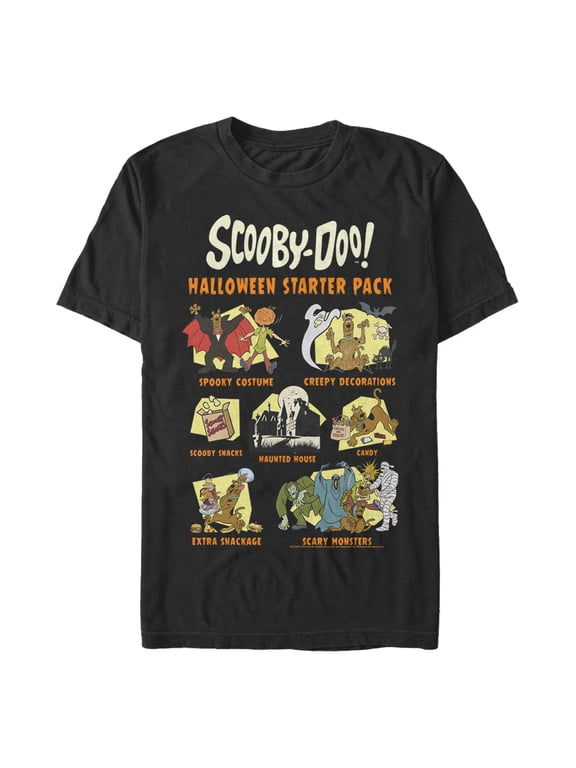 Men's Scooby Doo Halloween Starter Pack Graphic Tee Black Large