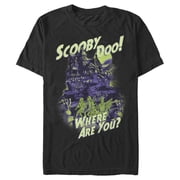 Men's Scooby Doo Haunted House Graphic Tee Black 2X Large