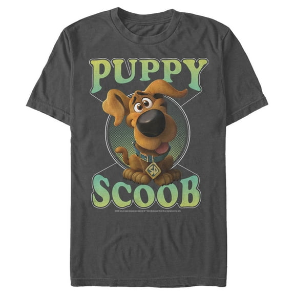 Men's Scooby Doo Puppy Circle  Graphic Tee Charcoal Small