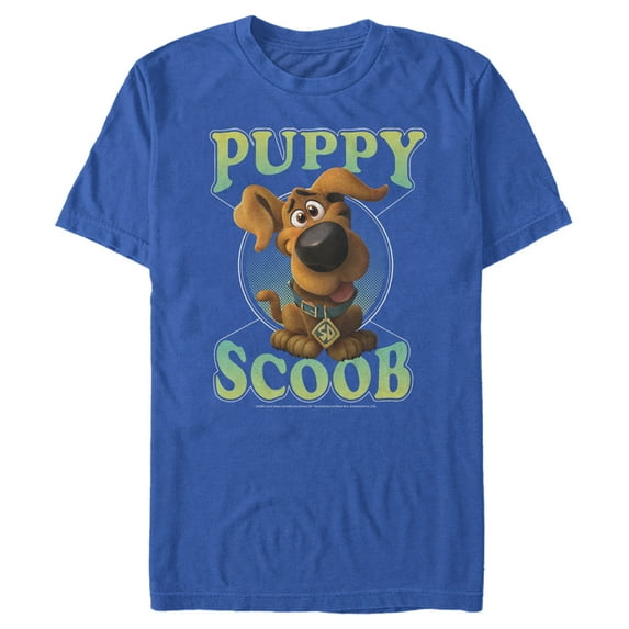 Men's Scooby Doo Puppy Circle Graphic Tee Royal Blue 2X Large