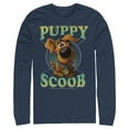 thumbnail image 1 of Men's Scooby Doo Puppy Circle  Long Sleeve Shirt Navy Blue 2X Large, 1 of 3
