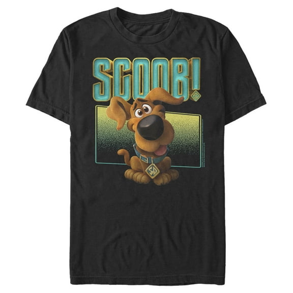Men's Scooby Doo Puppy Frame  Graphic Tee Black X Large