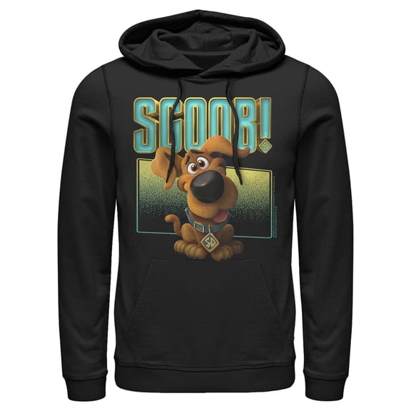 Men's Scooby Doo Puppy Frame Pull Over Hoodie Black X Large
