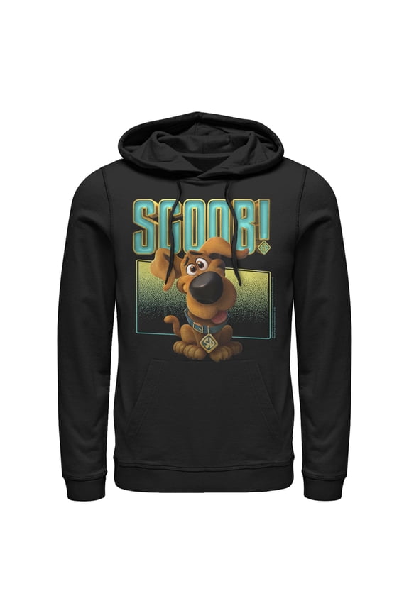 Men's Scooby Doo Puppy Frame Pull Over Hoodie Black X Large