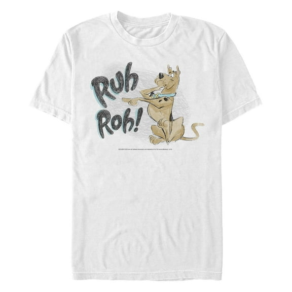Men's Scooby Doo Ruh Roh Pointing  Graphic T-Shirt