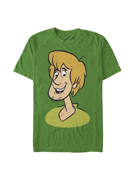 Men's Scooby Doo Shaggy Big Face Smile Graphic T-Shirt