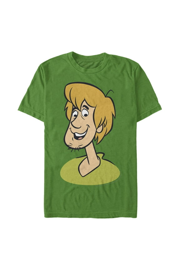 Men's Scooby Doo Shaggy Big Face Smile Graphic T-Shirt