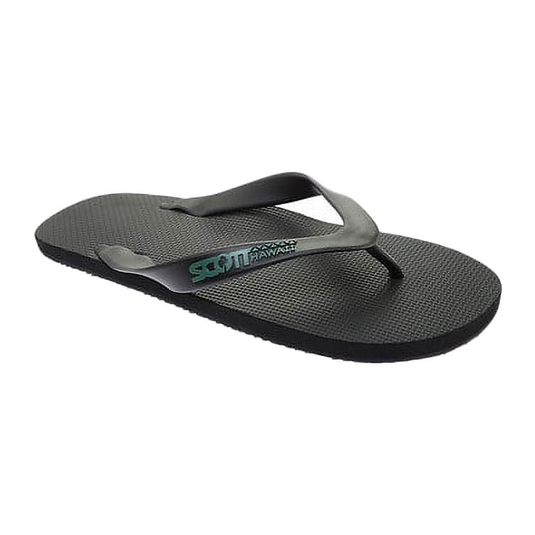 Scott Hawaii men's Holo Black Flip Flop - Molded Outsole, Arch