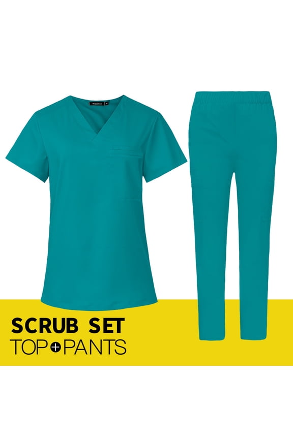 Men's Scrubs Medical Uniform Lab Set Male Wholesale Clinic Hospital Doctor Overalls V-neck Fashion Scrub Pharmacy Nurse Clothes
