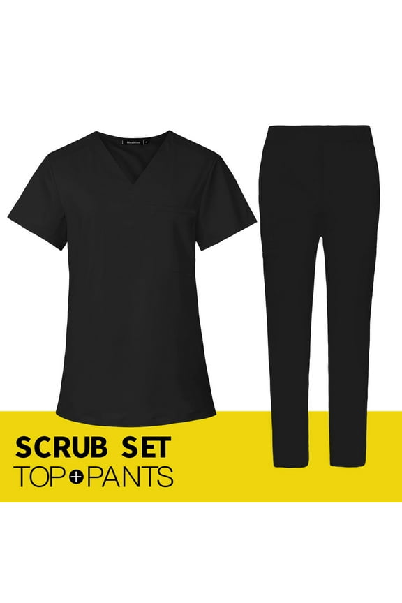 Men's Scrubs Medical Uniform Lab Set Male Wholesale Clinic Hospital Doctor Overalls V-neck Fashion Scrub Pharmacy Nurse Clothes