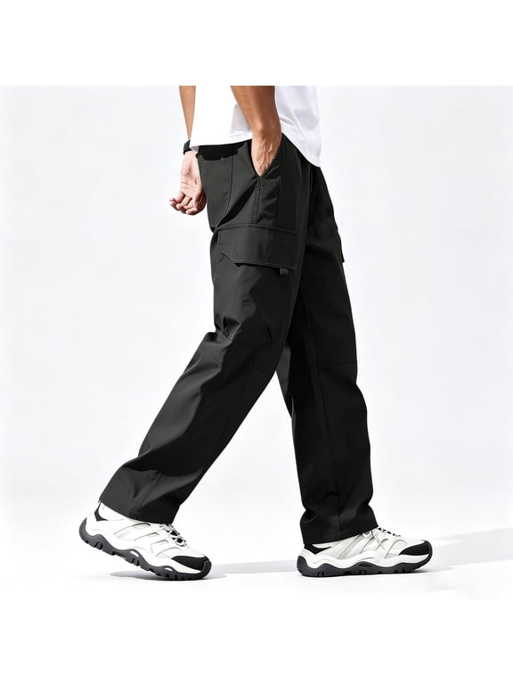 Men's Seacoast Flex Twill Chino Pants Relaxed Fit Durable Weave Side Pocket Casual Trousers S-XL